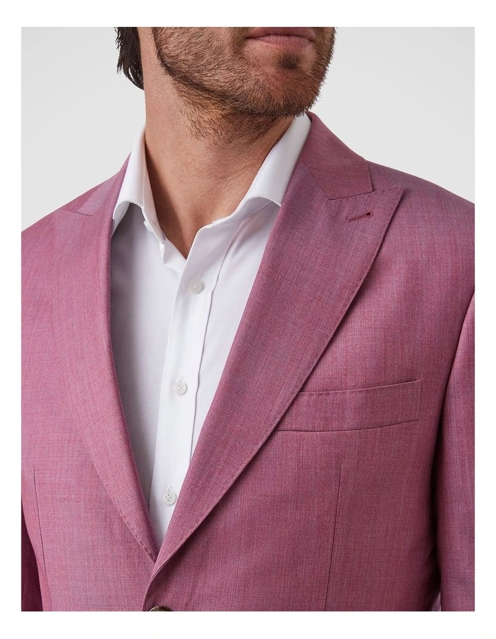 Alessio Tailored Fit Jacket In Pink image 5