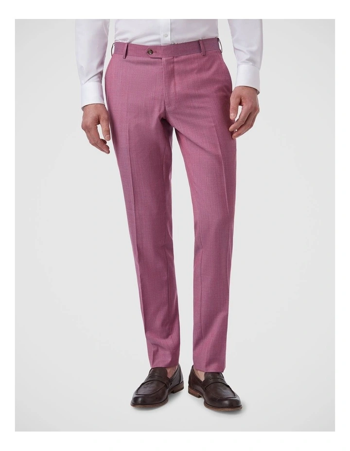 Fabio Tailored Fit Trouser In Pink image 1