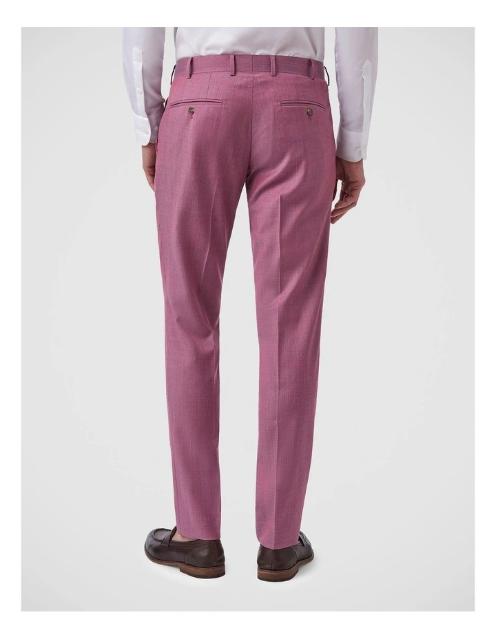 Fabio Tailored Fit Trouser In Pink image 3