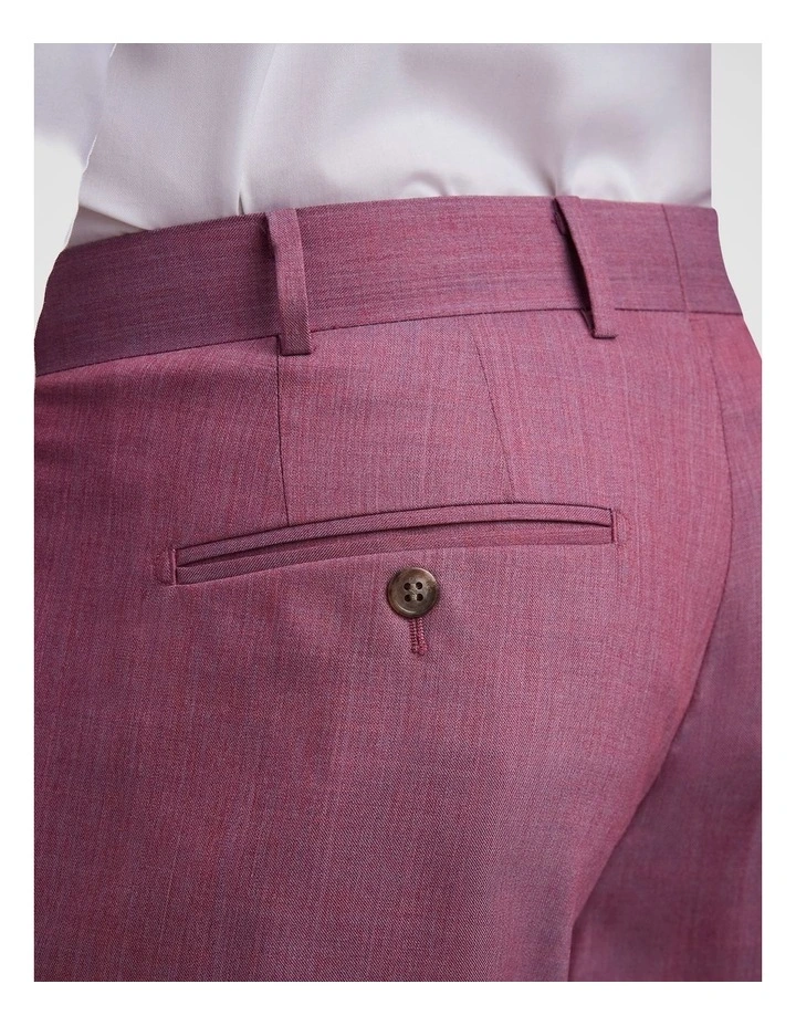 Fabio Tailored Fit Trouser In Pink image 4