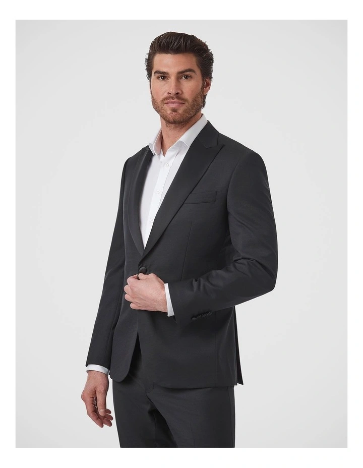 Francesco Tailored Fit Jacket In Black image 4