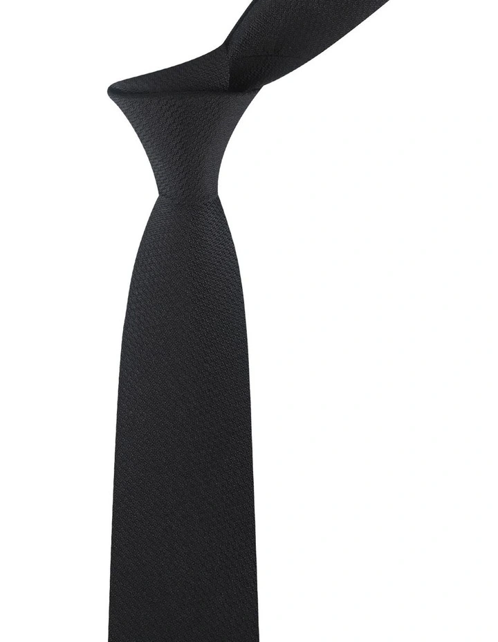 Zenetti Tie & Hank Set in Black image 2