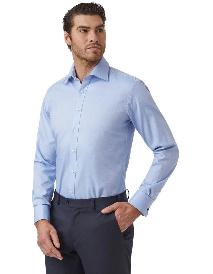 Elwood Modern Fit Shirt In Blue image 4
