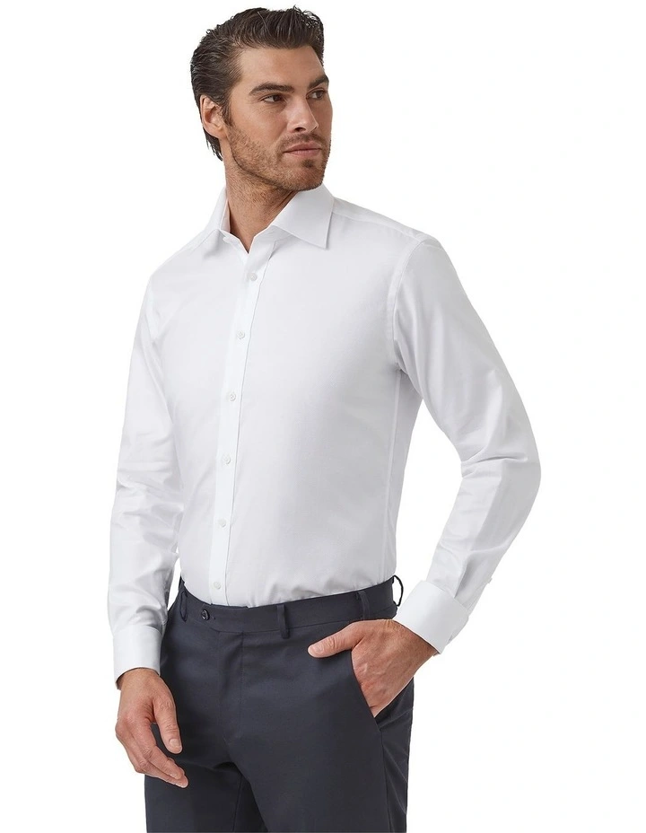 Elwood Modern Fit Shirt In White image 4