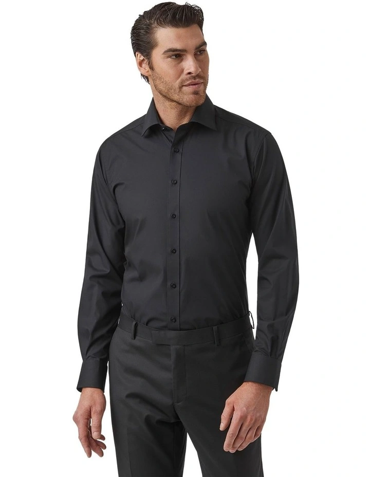 Preston Modern Fit Shirt In Black image 1