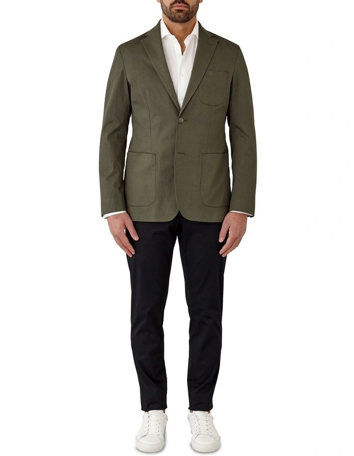 Bondi Modern Fit Sports Jacket In Green image 5