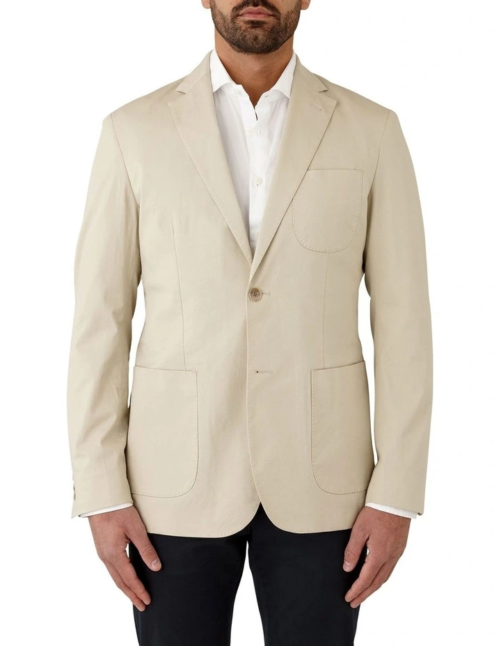 Bondi Modern Fit Sports Jacket in Stone image 1
