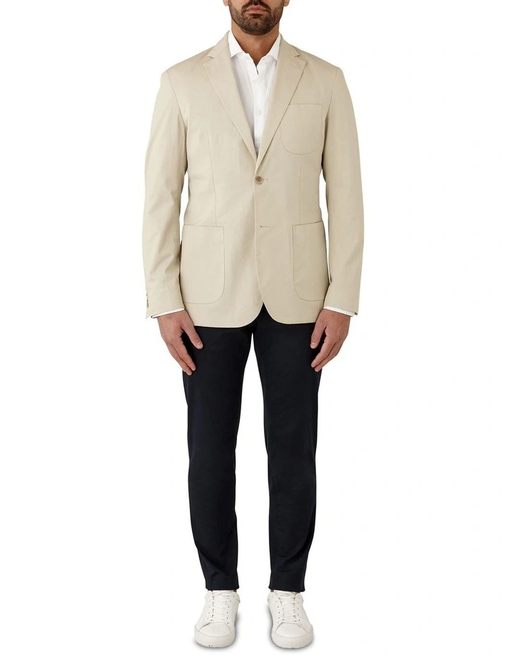 Bondi Modern Fit Sports Jacket in Stone image 2