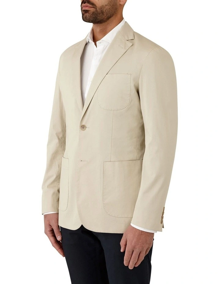Bondi Modern Fit Sports Jacket in Stone image 4
