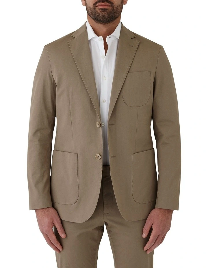 Bondi Modern Fit Sports Jacket in Taupe image 1