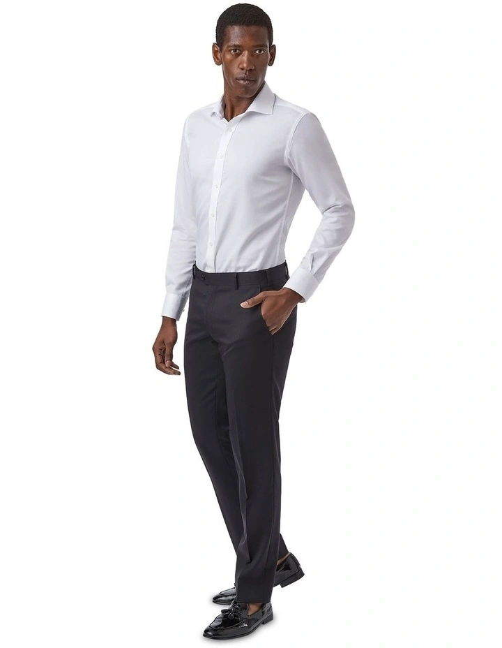Kingsbury Slim Fit Trouser In Black image 3