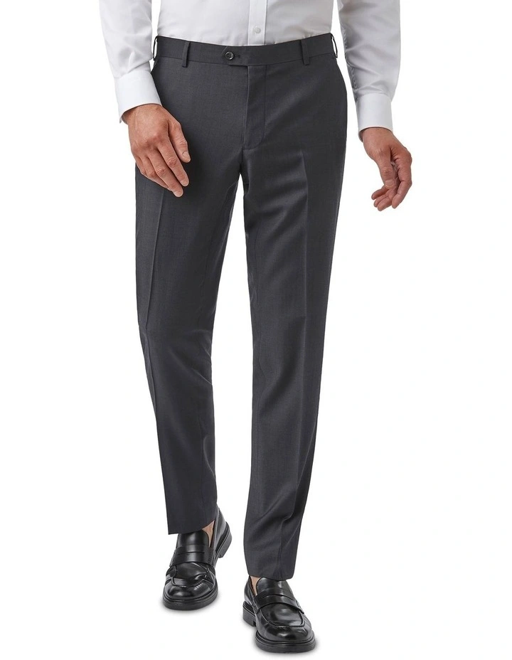 Mitcham Modern Fit Trouser In Charcoal image 1