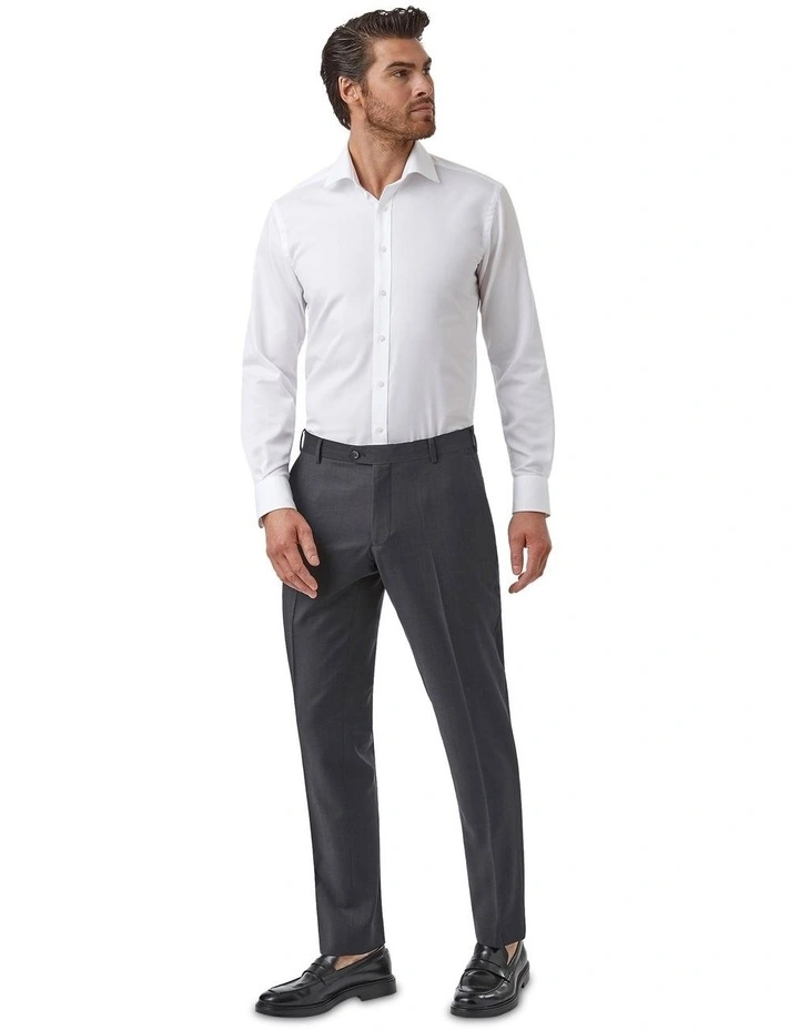 Mitcham Modern Fit Trouser In Charcoal image 3
