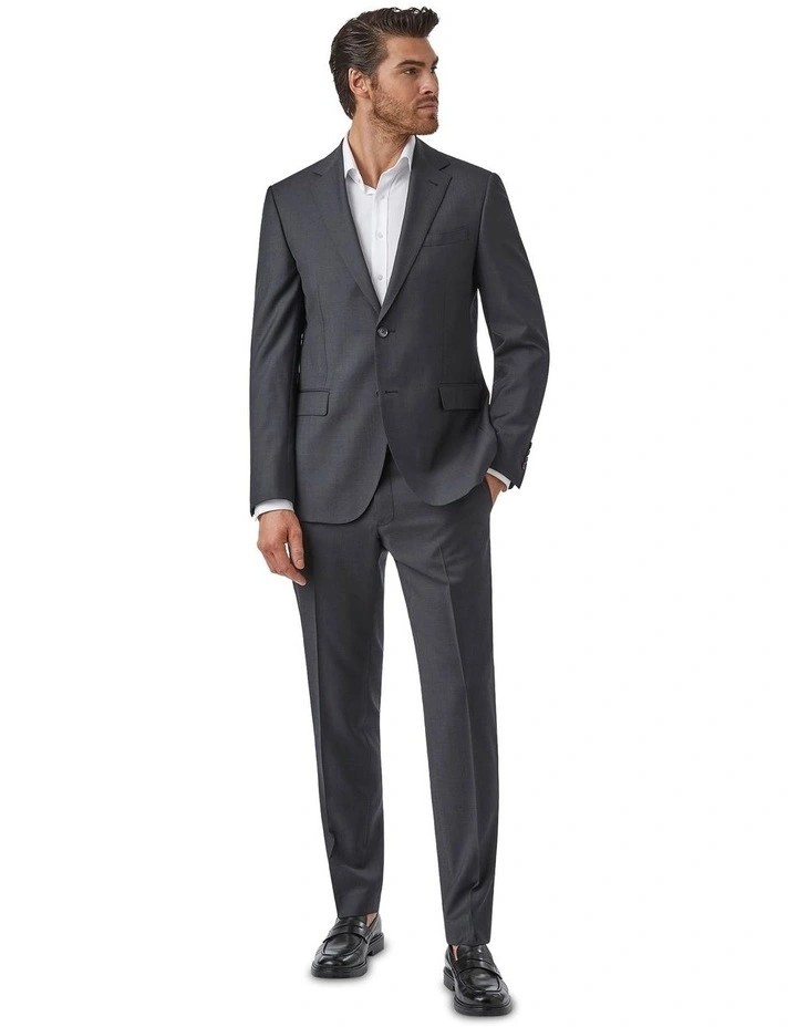Mitcham Modern Fit Trouser In Charcoal image 5