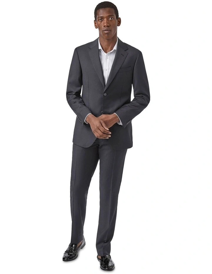 Kingsbury Slim Fit Trouser in Charcoal image 5