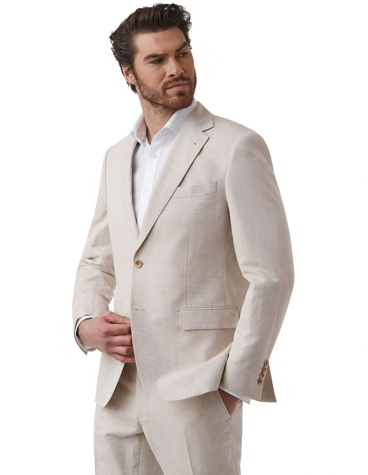 Kensington Modern Fit Jacket in Sand image 4