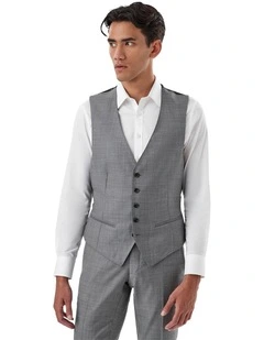 Fawkner Modern Fit Vest In Grey