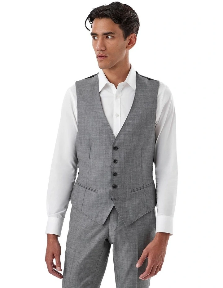 Fawkner Modern Fit Vest In Grey image 3
