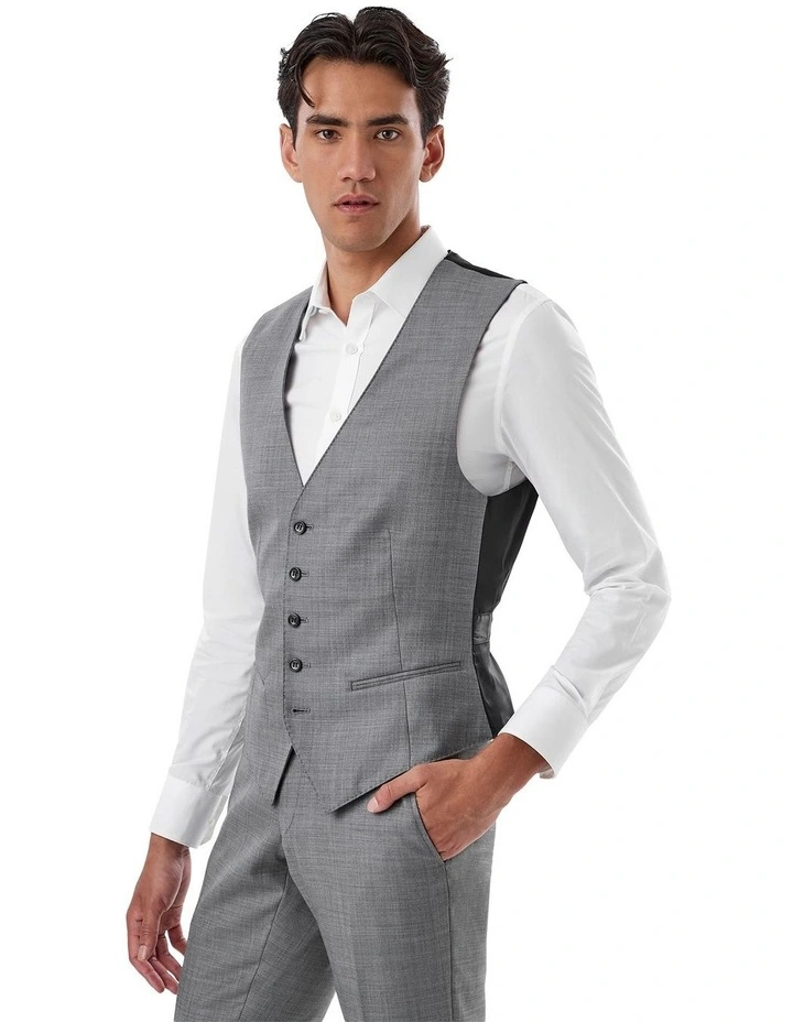 Fawkner Modern Fit Vest In Grey image 4