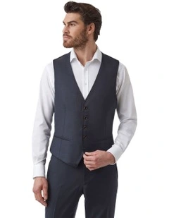 Fawkner Modern Fit Vest In Navy
