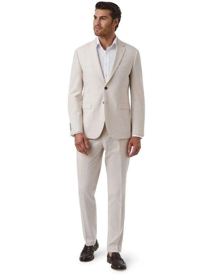 Serra Modern Fit Jacket In Stone image 2