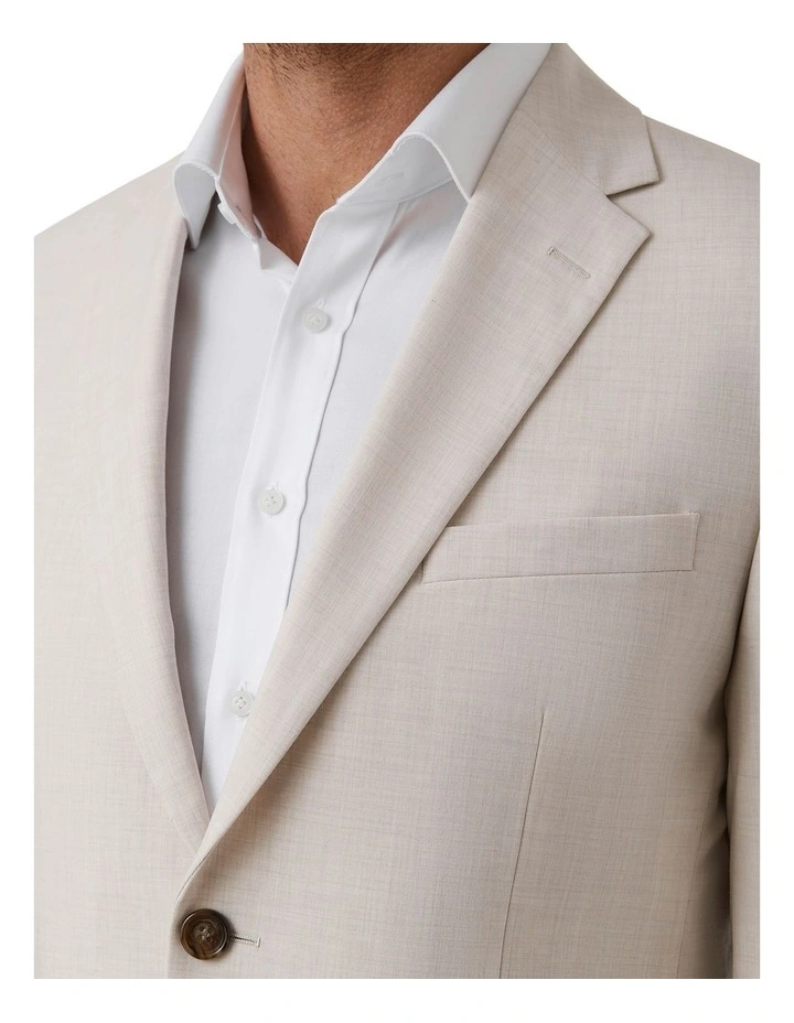 Serra Modern Fit Jacket In Stone image 5