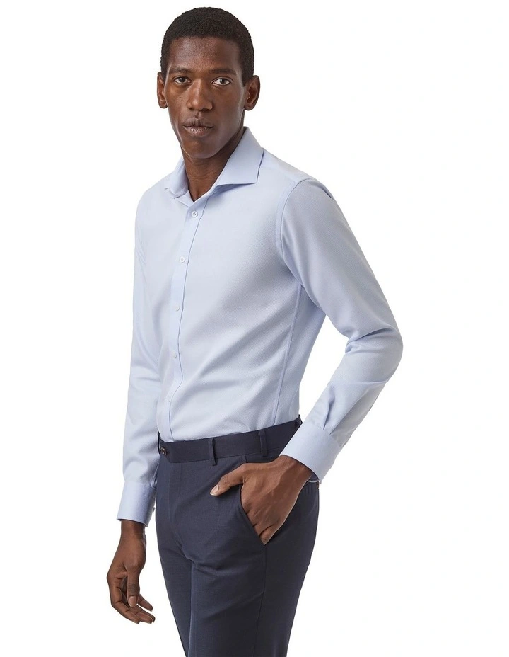 Rathdowne Slim Fit Shirt in Light Blue image 4