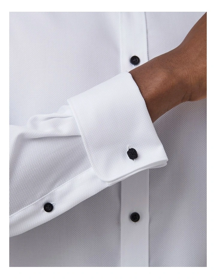 Westgarth Slim Fit BB Shirt in White image 2