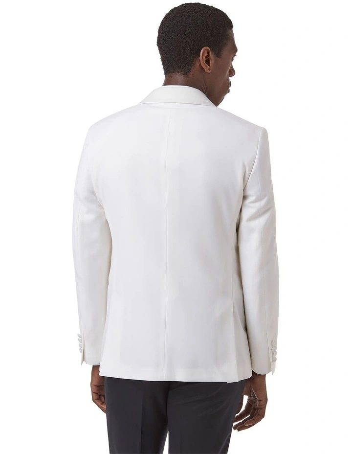 Ascot Slim Fit Jacket in White image 3
