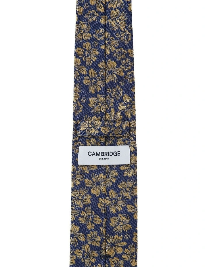 Flora Silk Tie in Yellow image 2