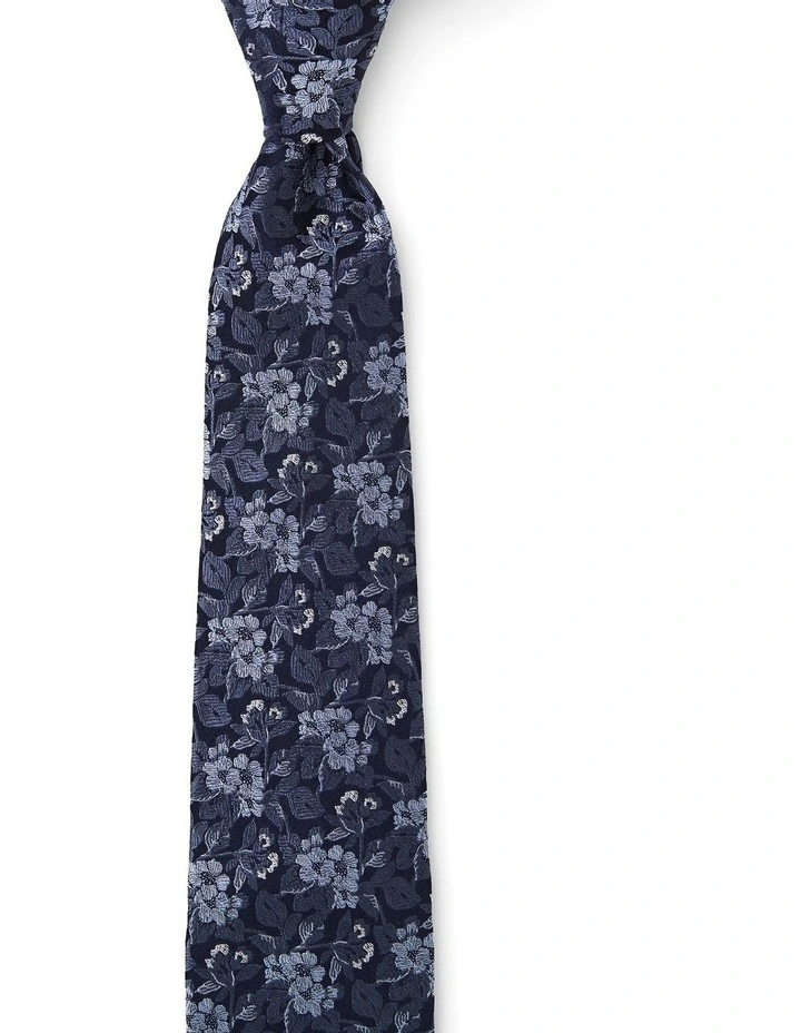Philadelphus Silk Tie In Blue image 1