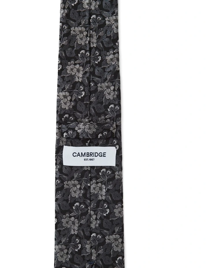 Philadelphus Silk Tie In Pewter image 2