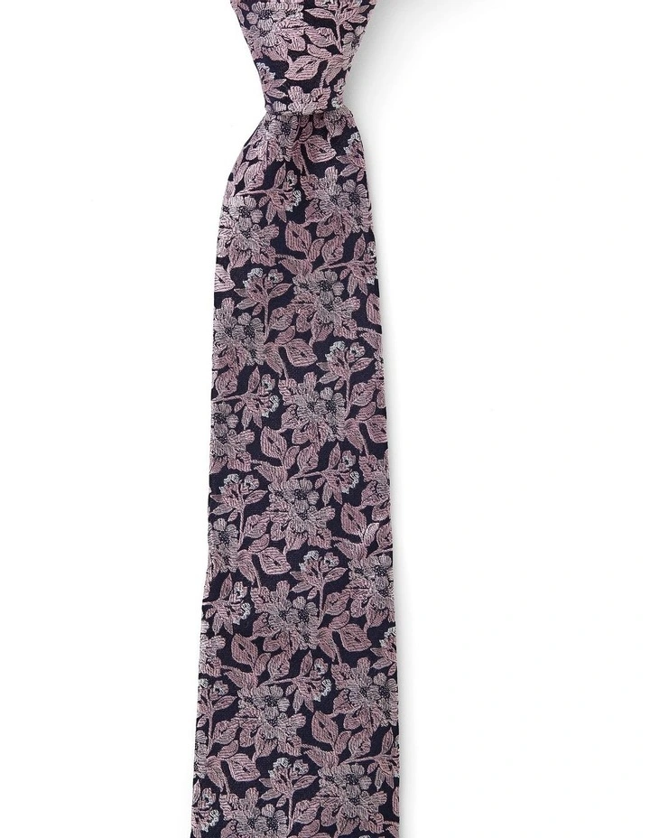 Philadelphus Silk Tie In Pink image 1