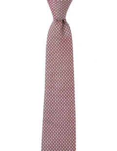 Arrowhead Silk Tie in Red