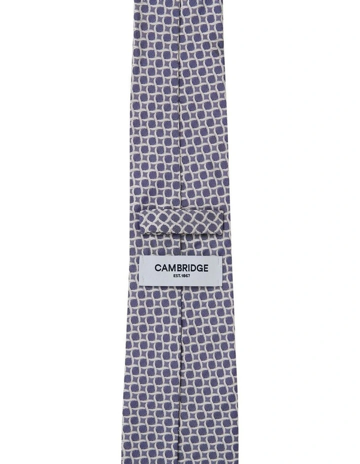Rings Silk Tie in Blue image 2