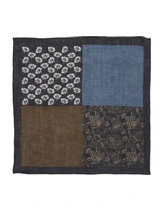 Linen 4-Way Pocket SquareIn Coffee