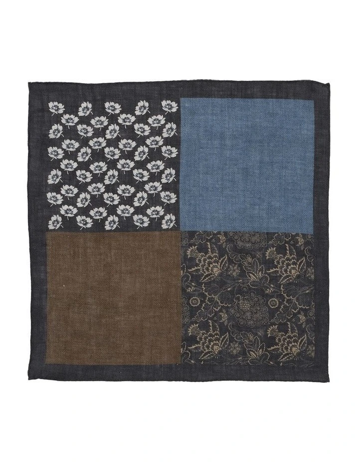 Linen 4-Way Pocket SquareIn Coffee image 1