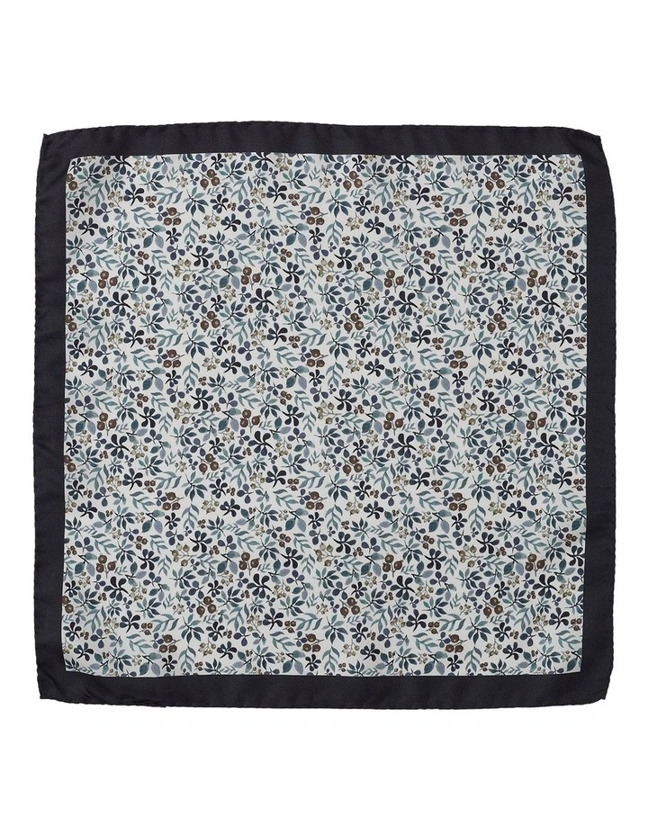 Berries Silk Pocket Square in Taupe image 1