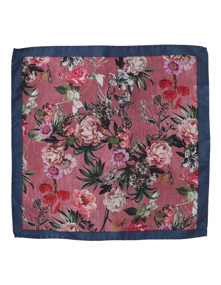 Peony Silk Pocket Square in Pink image 1