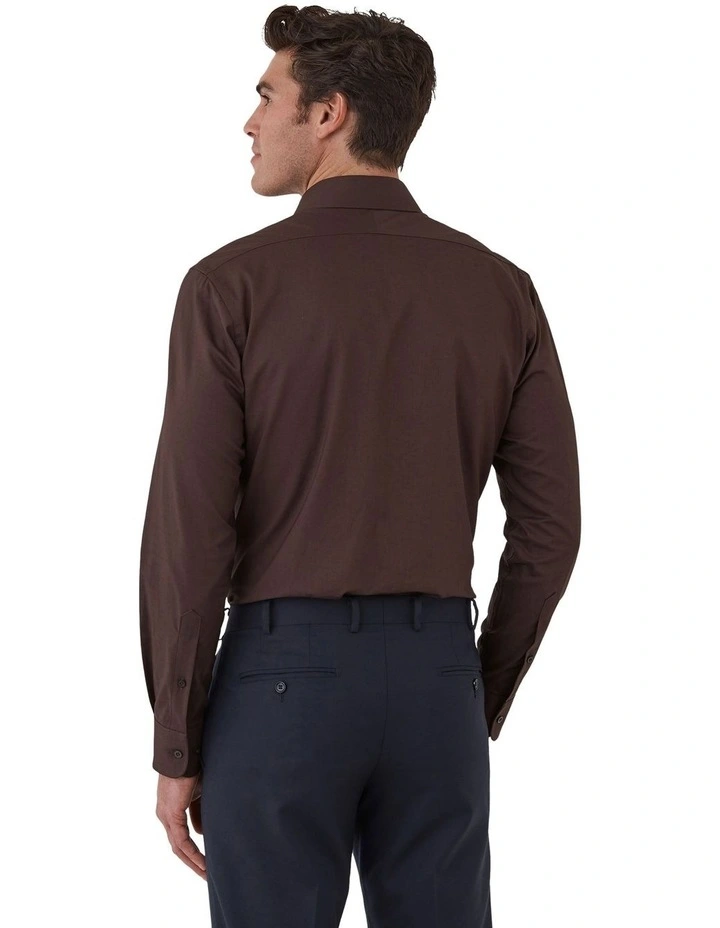 Hadfield Modern Fit Shirt In Brown image 2