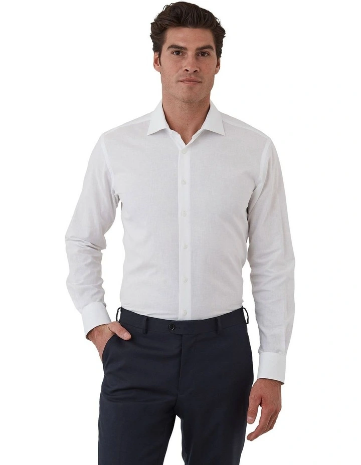 Hadfield Modern Fit Shirt In White image 1