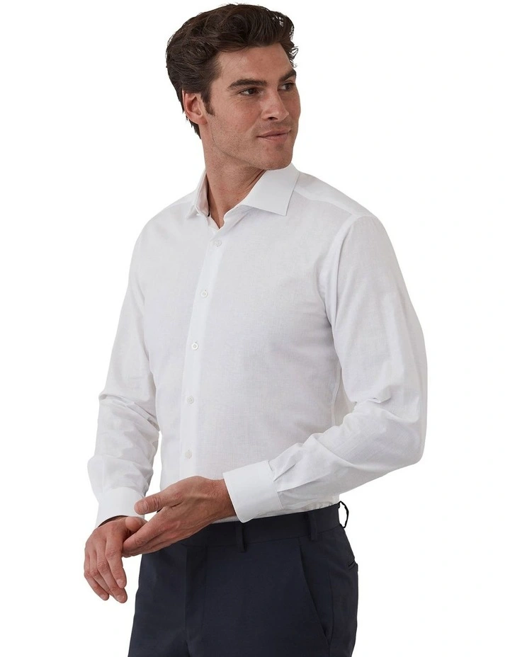 Hadfield Modern Fit Shirt In White image 3