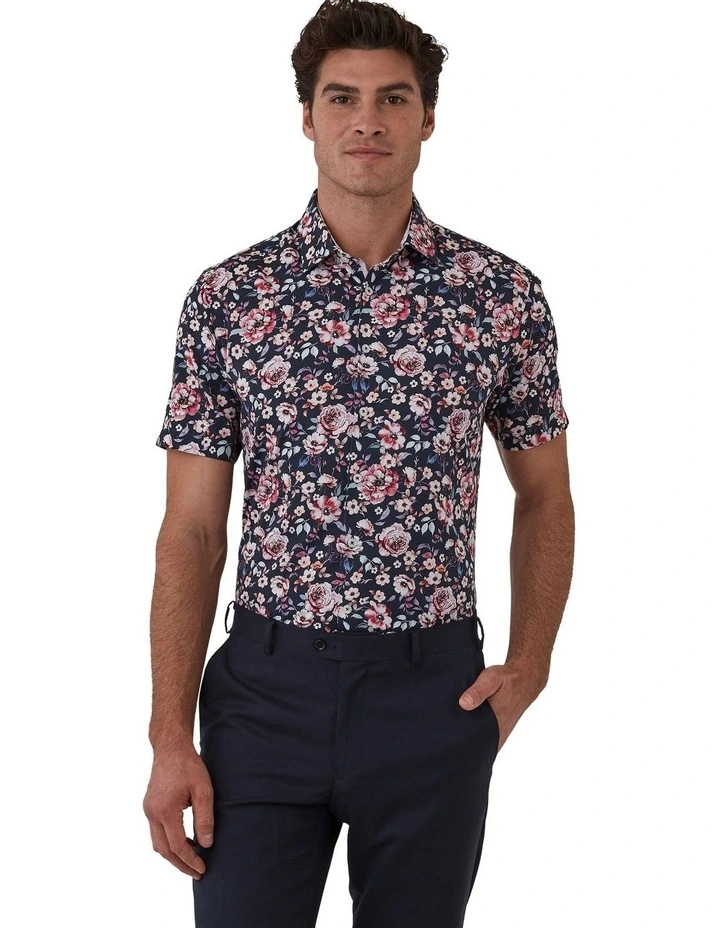 Portsea Modern Fit Shirt in Navy image 1