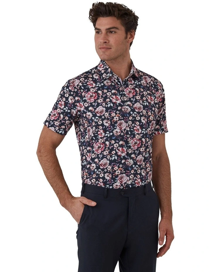 Portsea Modern Fit Shirt in Navy image 3