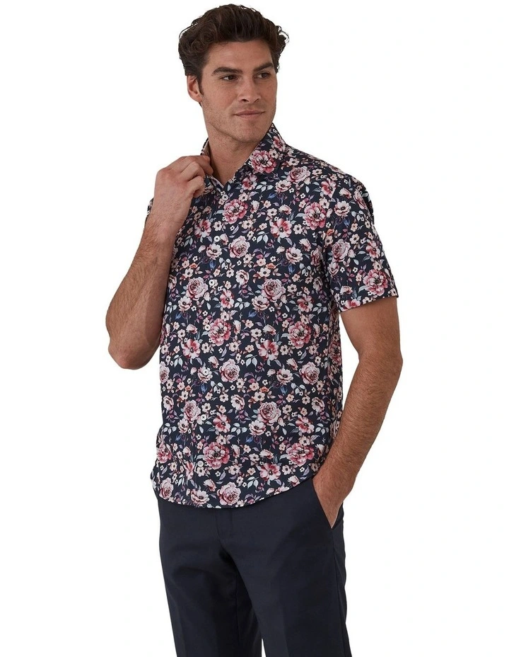 Portsea Modern Fit Shirt in Navy image 7