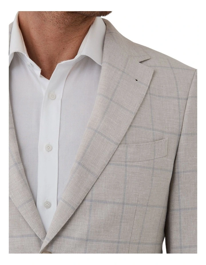 Hawthorn Modern Fit Sports Jacket In Taupe image 4