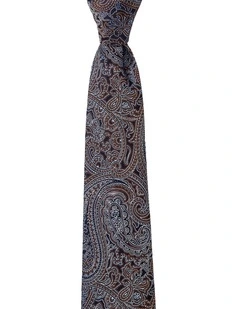 Paisley Silk Tie in Chocolate