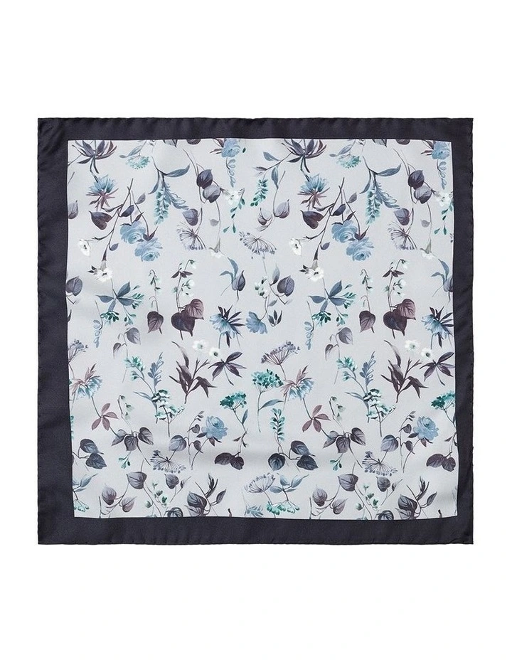 Allium Floral Silk Pocket Square in Multi image 1