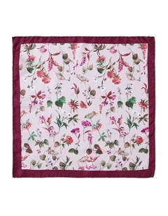 Allium Floral Silk Pocket Square in Multi