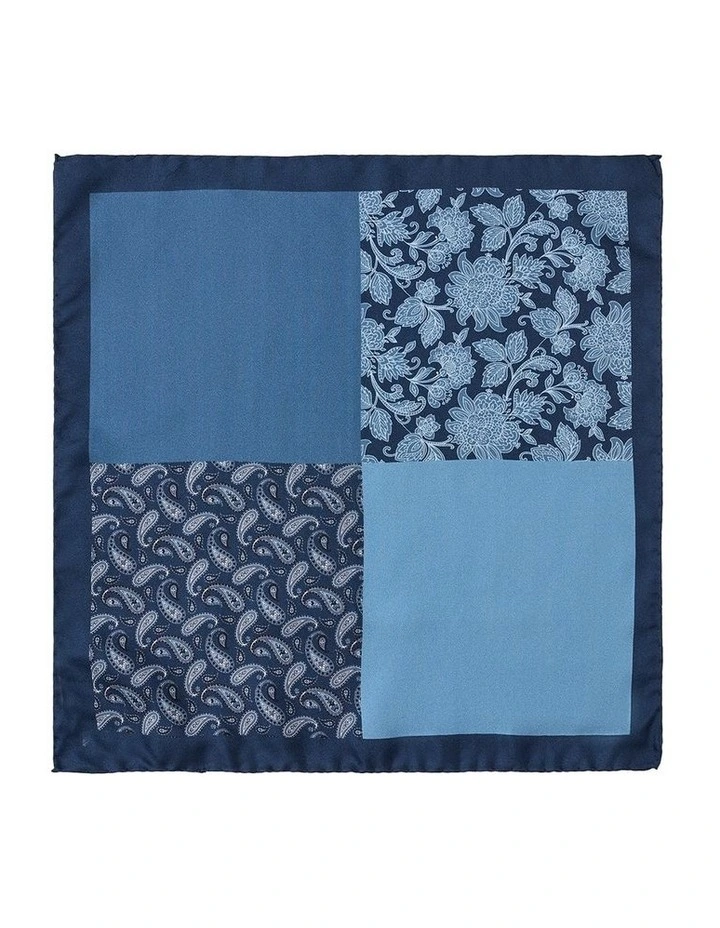 4 Way Paisley Silk Pocket Square in Multi image 1